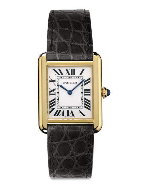 cartier tank solo gold.